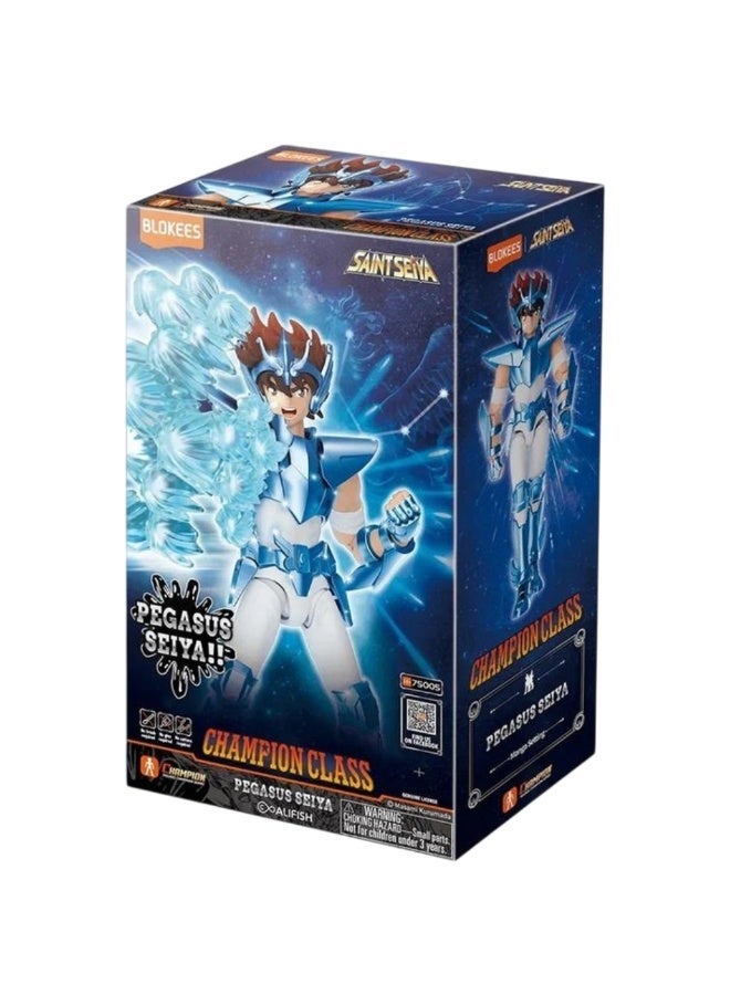 BLOKEES Saint Seiya Pegasus Seiya Building Figure – Champion Class Model Kit | Collectible Anime Action Toy | Genuine Licensed Saint Seiya Figure | Fun Gift for Kids Boys UAE - Image 5